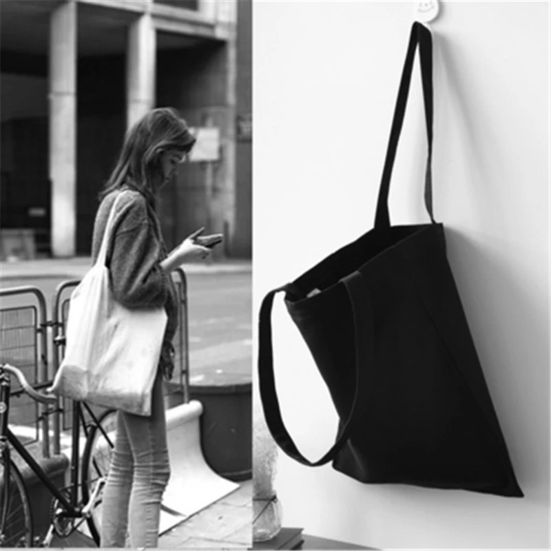 Original cloth foldable font b bag b font white and black font b women b font