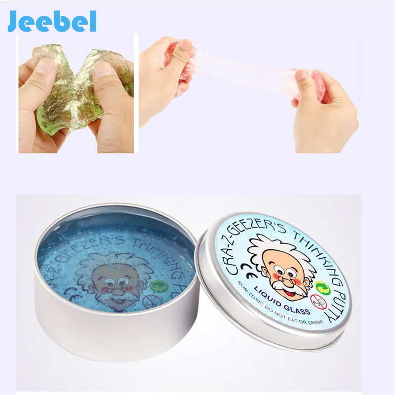 

Jeebel Intelligent Transparent Slime Toy Pasticine Polymer Clay Magnetic Rubber Thinking Putty Malleble Playdough Antistress