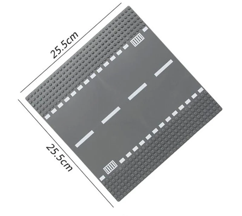 Классическая городская дорога улица Baseplate игрушка прямая перекладина кривая Т