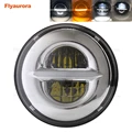 Flyaurora 50 w 7 "Motorrad Scheinwerfer Für CG125 GN125 Suzuki Cafe Racer Scheinwerfer Scheinwerfer Motorrad auf