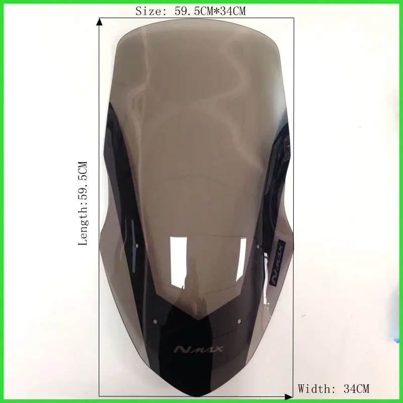 

Modified Motorcycle Windshield scooter Steel solidification WindScreen Brown Wind Deflectors for Yamaha 16-19 NMAX155 NMAX 155