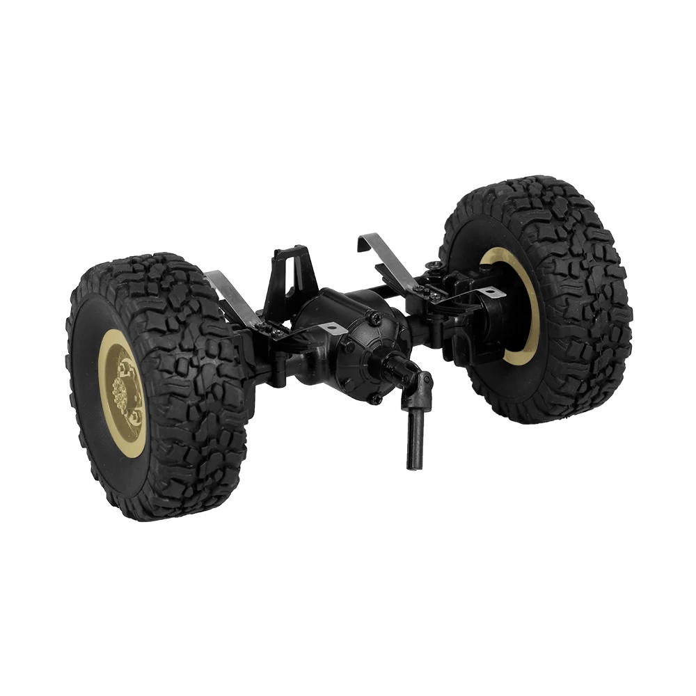 

JJR/C Front Bridge Axle Shaft Assembly w/ Tire Wheel for Q60 Q61 1/16 RC Remote Off-road Crawler Military Truck Army RC Car Part