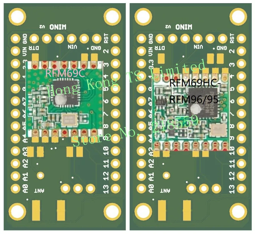 Беспроводной LoRa модуль макетная плата 3,3 V можно использовать для RFM69C RFM69CW RFM12B RFM69HC RFM69HCW RFM95 RFM96 RFM98 RFM22B RFM23B