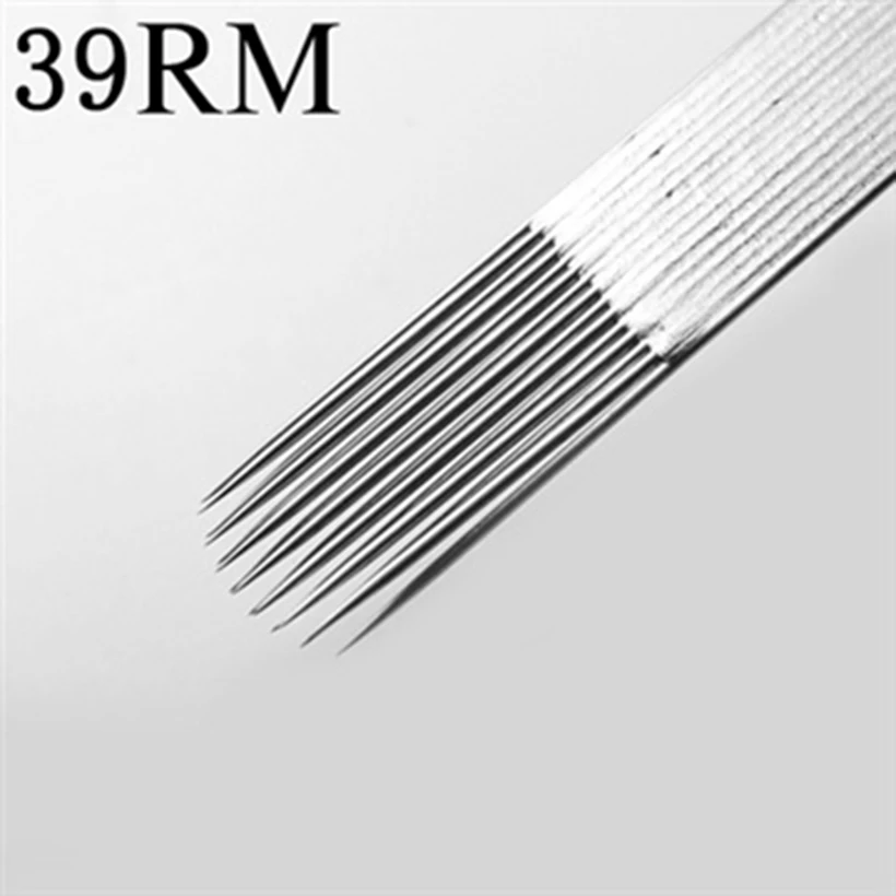 50Pcs 2015 New DisposableTattoo Needles Shader Assorted Curved Round