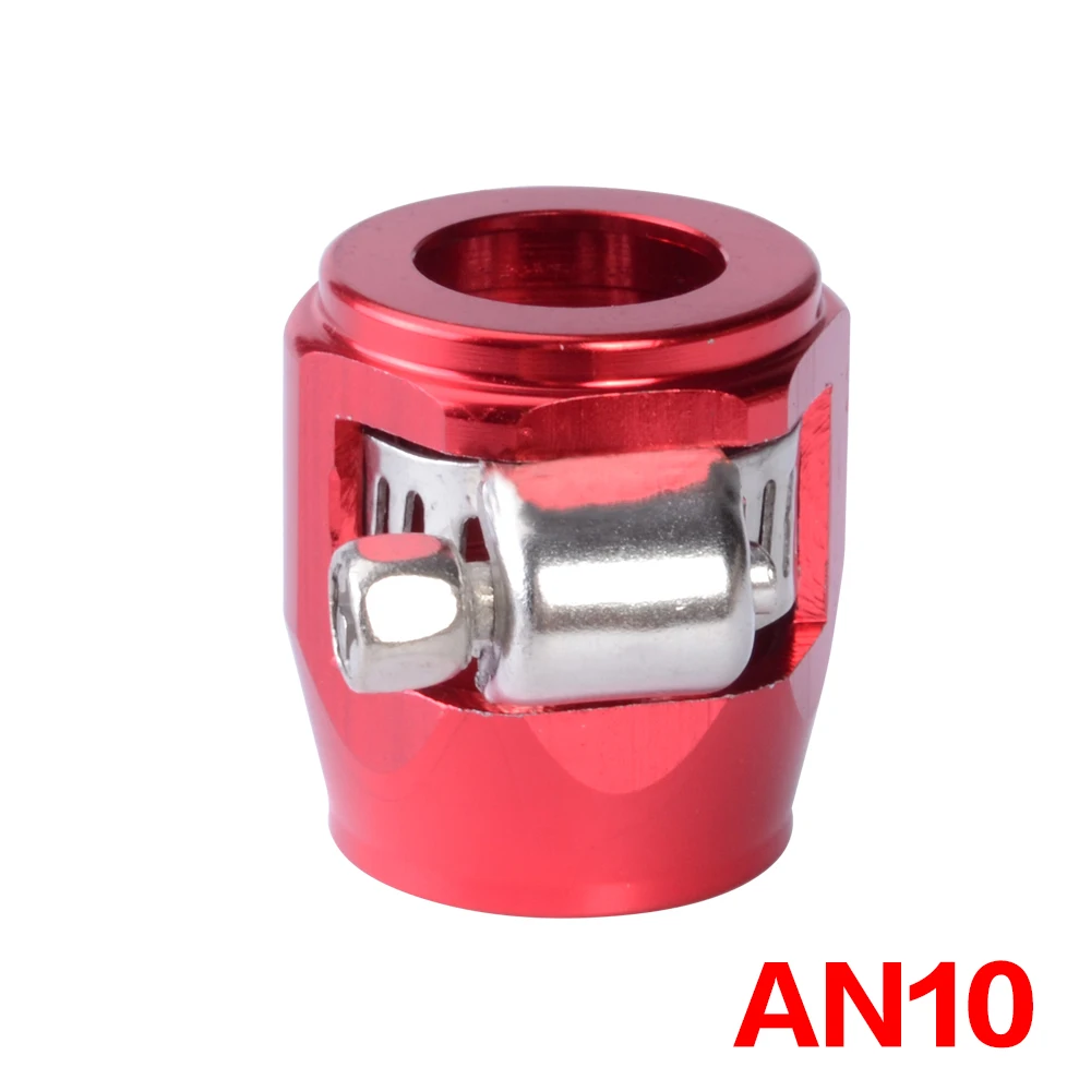 

ESPEEDER AN10 Aluminum Hose Connectors AN Hose Clamps Oil Fuel Hose Clamp Finisher HEX Finishers