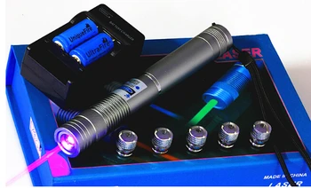 

HIGH POWER handheld 50W 50000m 450nm light focusable burning blue laser pointer with 5 star heads burn paper lit cigarette +box