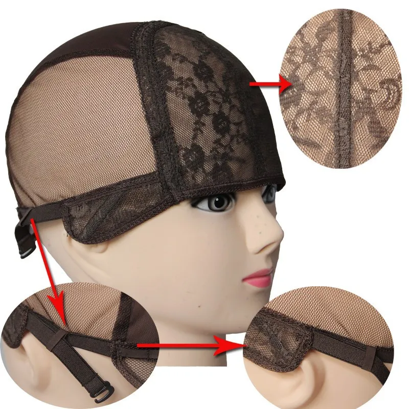 Nylon Weaving Glueless Lace Wig Caps/Hair Nets For Making Wigs Free