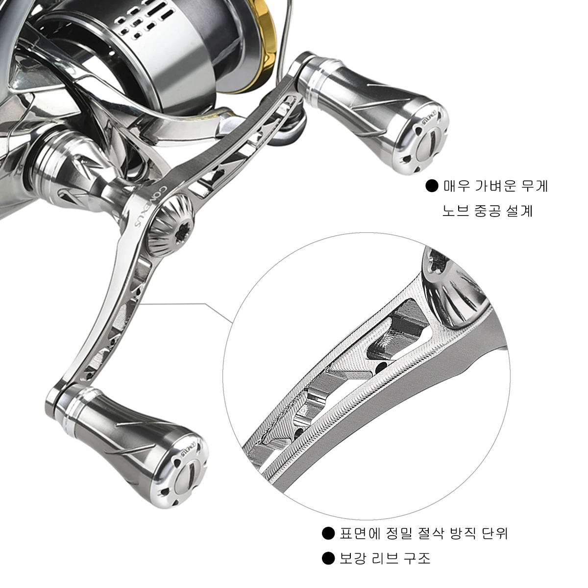 Gomexus CNC 72 мм силовая ручка для Shimano 1000-3000 спиннинговая катушка как описание