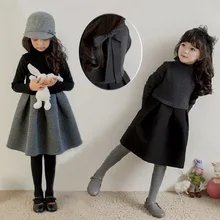 Платье с длинными рукавами для малышей; костюм для девочек; модные детские хлопковые вечерние платья; коллекция года; сезон весна-осень; платье принцессы для маленьких девочек