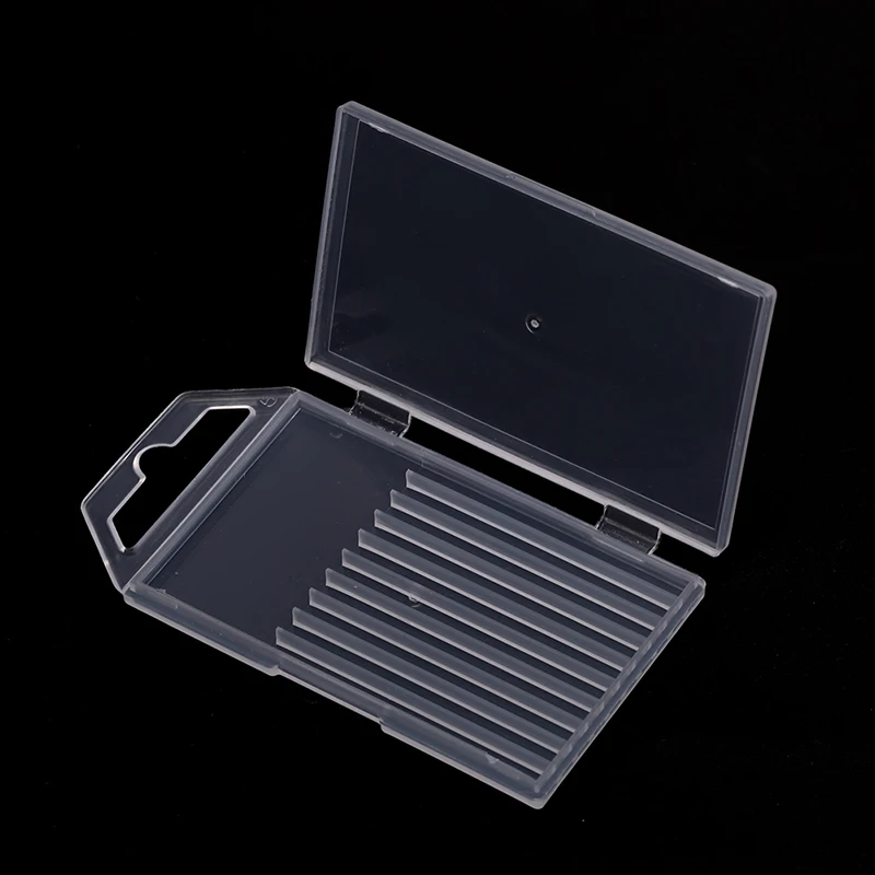 

1pc Clear Storage Box Plastic Hard Drill Bit Storage Case Transparent Refillable Box