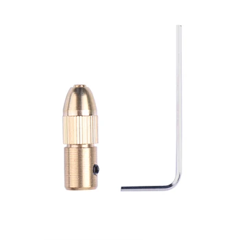 

3.17mm Drill Bit Clamp Brass Electric Motor Shaft Fixture Chuck Mini Small For 0 0.8-1.2mm Drill Micro Drill Bit Clamp Fixture
