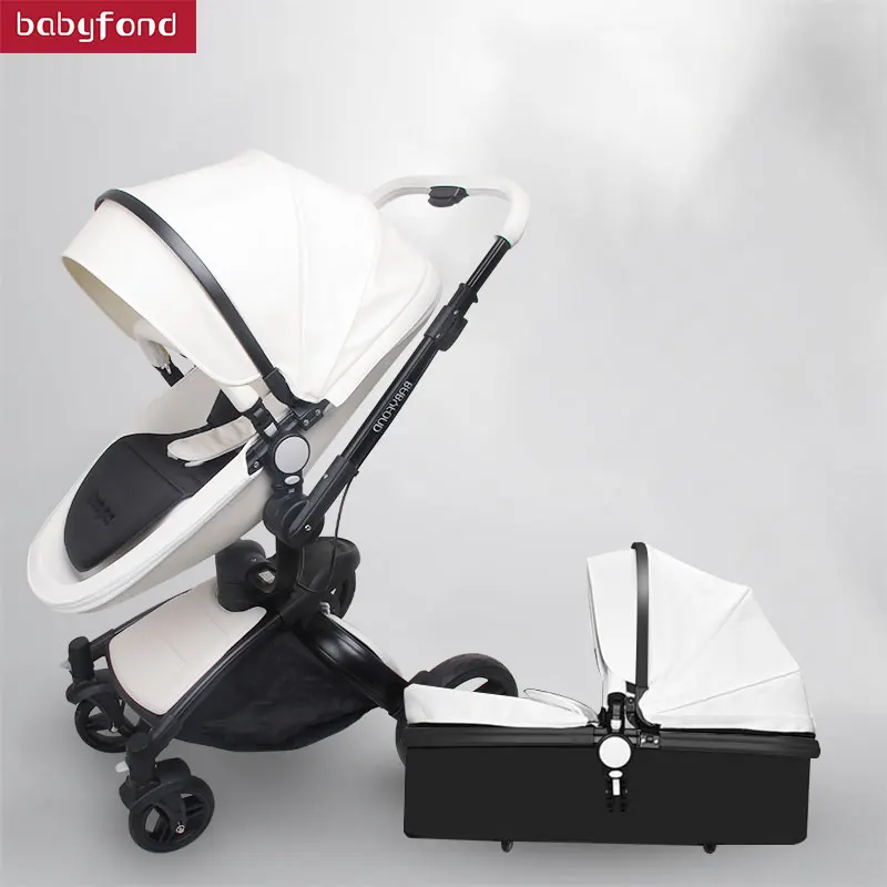

Baby stroller aiqi leather two-way four wheel baby car shock absorbers folding trolley brand baby strollers baby wheels