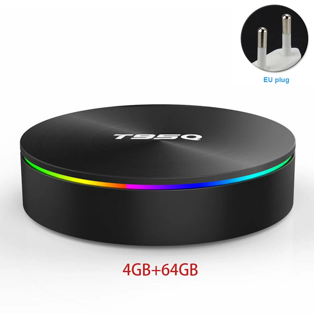

Receiver Full HD Plastic TV Tuner Media Player Set Top Digital Multi-language WIFI Home Devices Android 8.1 Quad Core TV Box