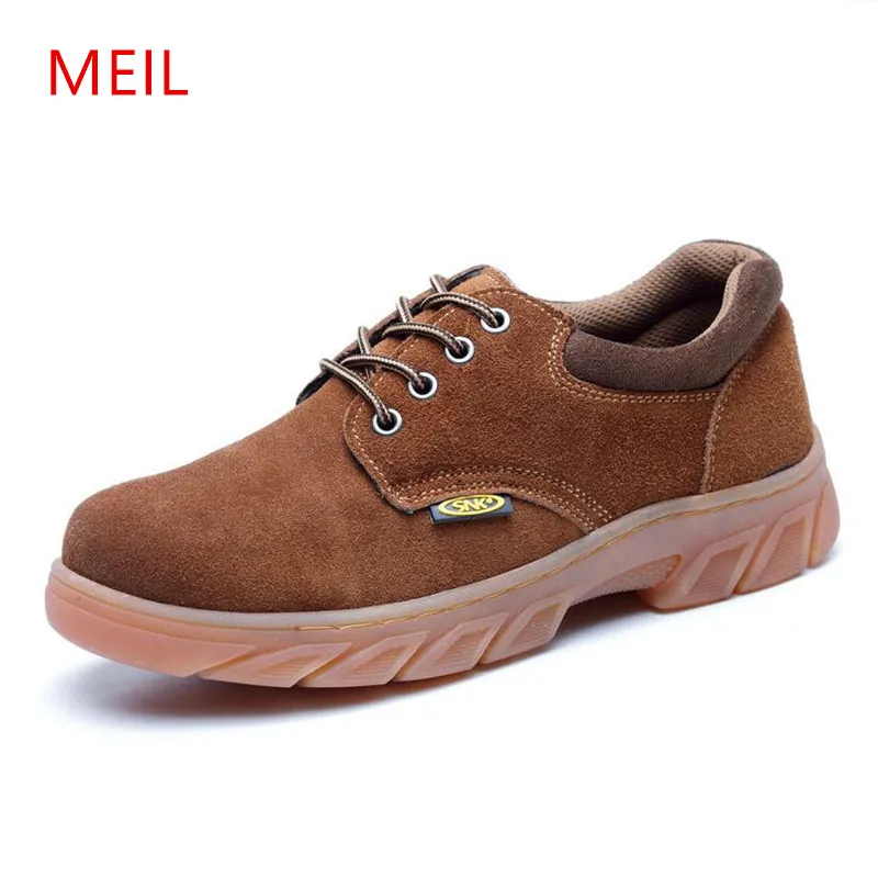 

MEIL 2018 Men Boots Work Safety Shoes oxford shoes for men winter boots shoes men Steel Toe Cap Anti-Smashing Puncture