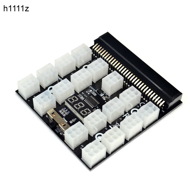 Новый черный PCI E 17*6 pin блок питания Breakout плата адаптер 1200 Вт/750 Вт 12 В для (1200 Вт)