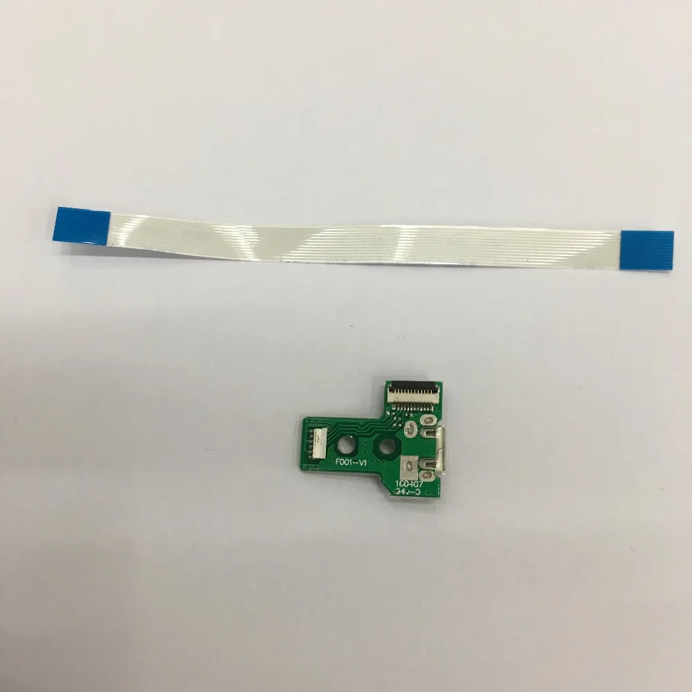 

Cable + For Playstation PS4 DualShock 4 Controller Micro USB Charging Socket Board REV JDS-030 F001-V1