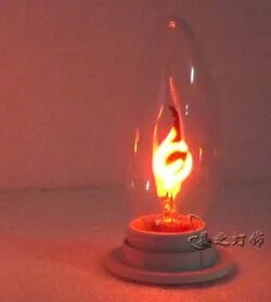 E27 3 Вт лампочки в форме свечи 90-265 в пламя мигающий эффект