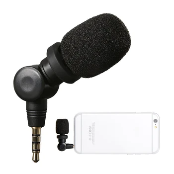 

SmartMic Compact Mini Directional Microphone for iPhone 7 6 Samsung Huawei HTC Smartphones Recorder Mic