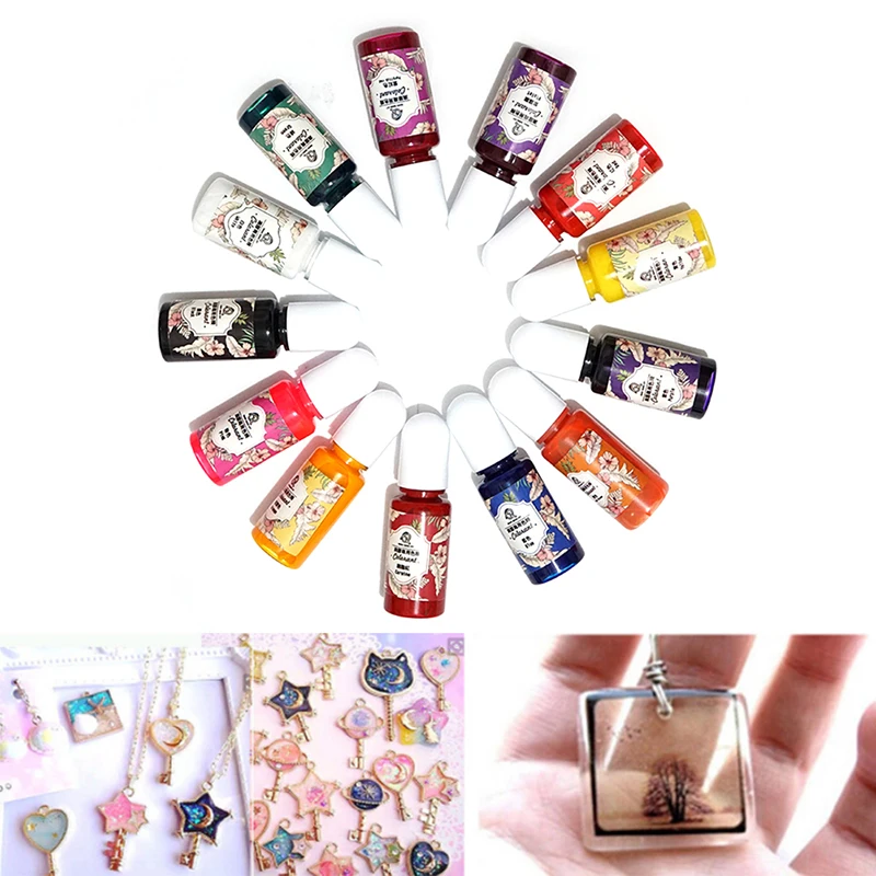 

1pc UV Resin For DIY Jewelry Pigment Polish Solid Glue Handmade Art Crafts Coloring Dye Colorant 13 Colors