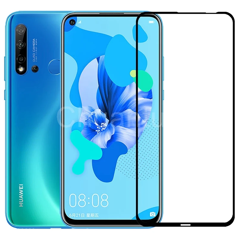2.5D 9H закаленное стекло премиум класса для Huawei Nova 5i полное покрытие Защитная