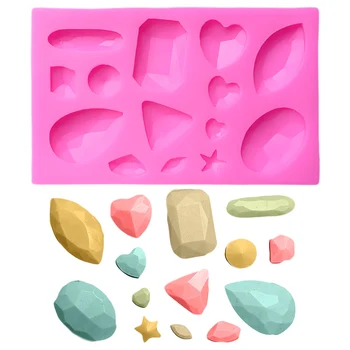 

Cube Gem Decorating Tools Silicon Mould For Fondant Jelly Pudding Silicone Cupcake Mold Wedding Cake Stand Silicone Form Soap