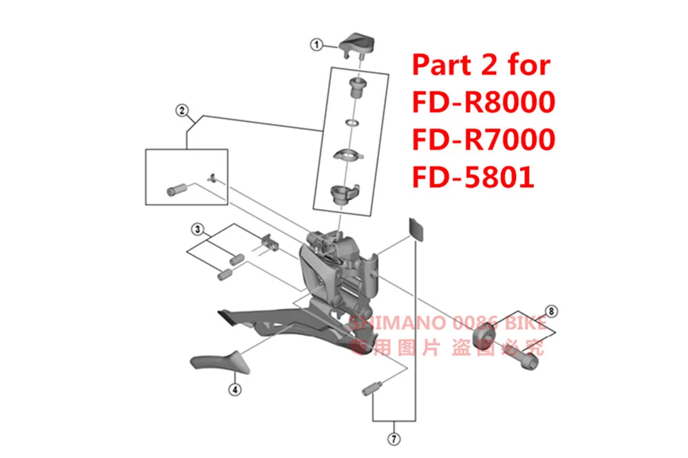 shimano di2 parts list