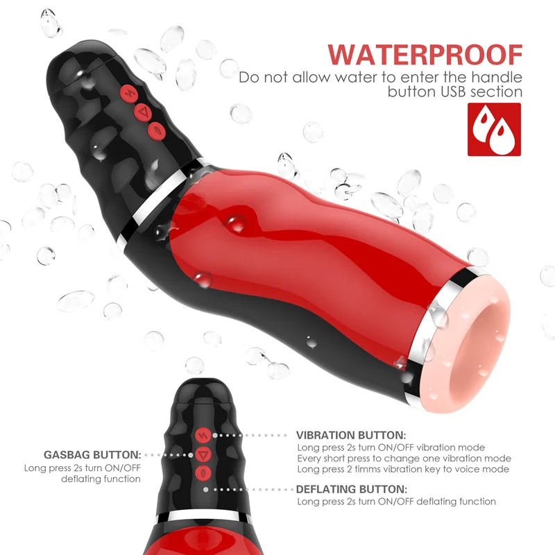New Oral Sucks Male Masturbator Deep Throat Clip Suction Sex Machine Induced Vibration Sex Moan Intimate Goods Sex Toys for Men