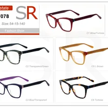 Глаз чудо Для женщин Винтаж ацетат Очки вина оправы Оправы для очков Gafas 17078