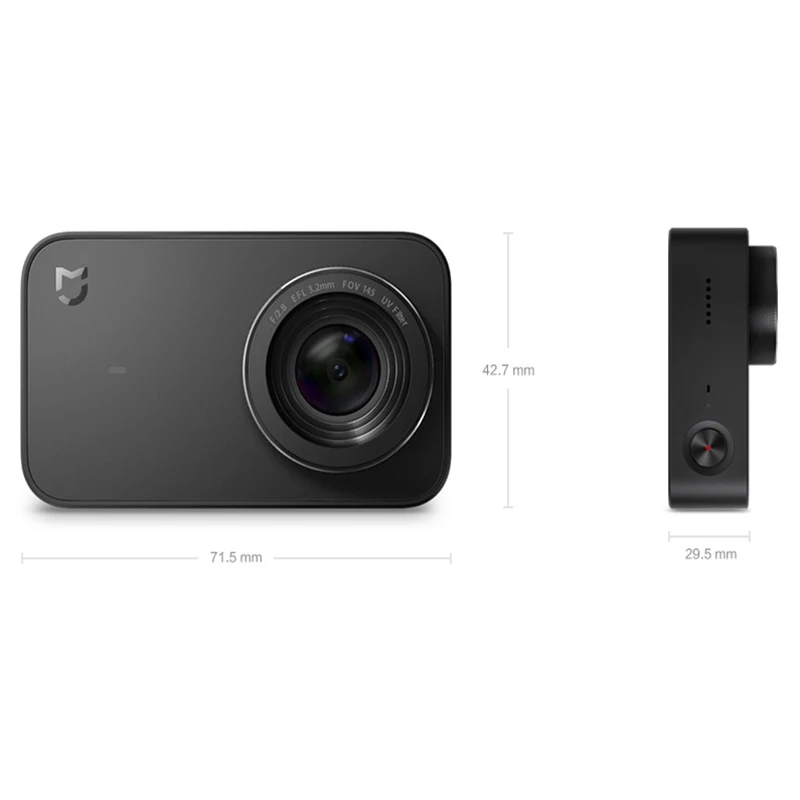 Xiaomi Mijia Спортивная портативная Экшн камера 4 K 30fps видео запись 145 широкоугольный 2