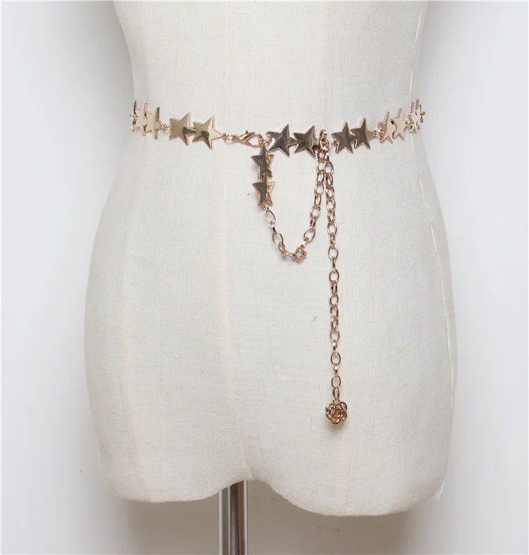 

15 styles High Quality Metal Chain Belt Necklace Women Vintage Hollow Silver Golden Body Belts Waist for Jeans Dress