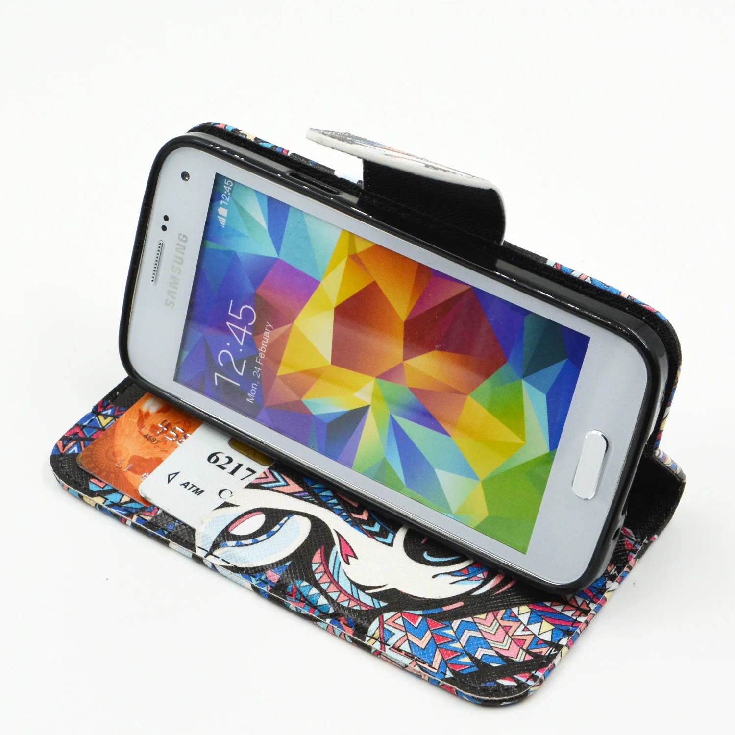 Для samsung Galaxy S5mini S 5 V SV мини Чехол G800 G800F G800H SM Тотем картина магнитных кожаный чехол