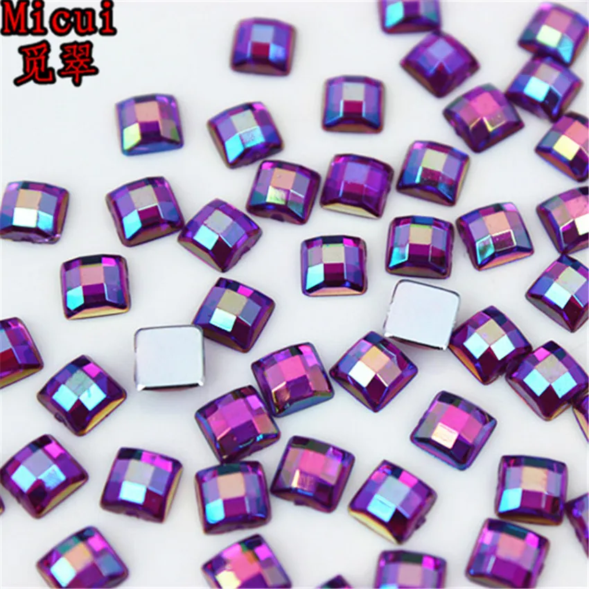 WOKOTO 2 Box 1620 Pieces Purple Nail Rhinestones Flat Back