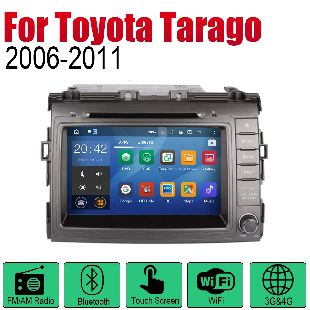 Perfect ZaiXi Auto Radio 2 Din Android Car DVD Player For Toyota Tarago 2006~2011 GPS Navigation BT Wifi Map Multimedia system Stereo 1