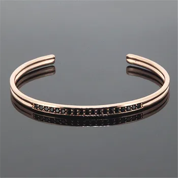 

1PC Luxury Brand Anil Arjanda Men Bangles Rose Gold Cuff Bangle Bracelets for Men Women Bracelets Jewelry