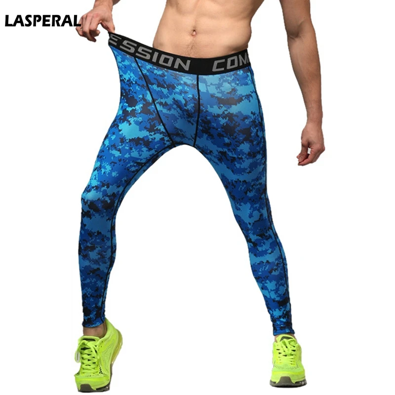LASPERAL Running Tights Mens Jogging Sports Legging Gym Fitness