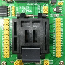 STM32 программируемый адаптер тестовое гнездо для LQFP64 QFP64 пакет QFP 0,5 мм шаг = STM32-QFP64