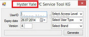 

For 2016 Hyster PC Service Tool v4.88 [2016]+2016 Yale PC Service Tool v 4.88 [with license user and pass for more PC]