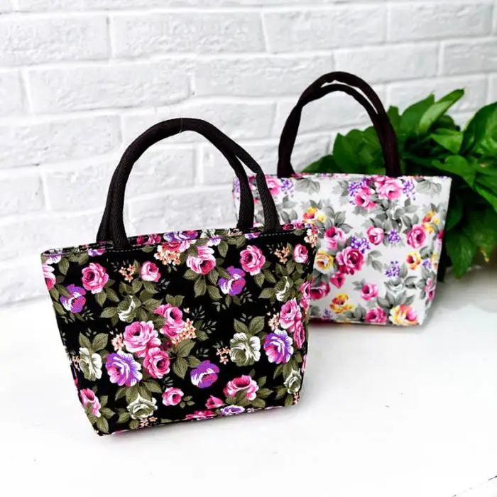 Хит, Простые Модные женские сумки-мессенджеры, холщовые, с цветочным принтом, на молнии, сумки для девочек, дамская сумка на плечо, большая вместительность, BVN66