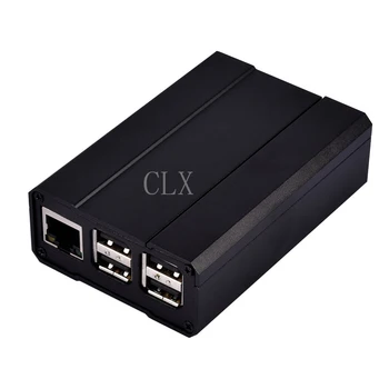 

Raspberry Pi 3 Aluminum Case Silver / Black Protective Hard Metal Alloy Box support Raspebrry Pi 2 Model B