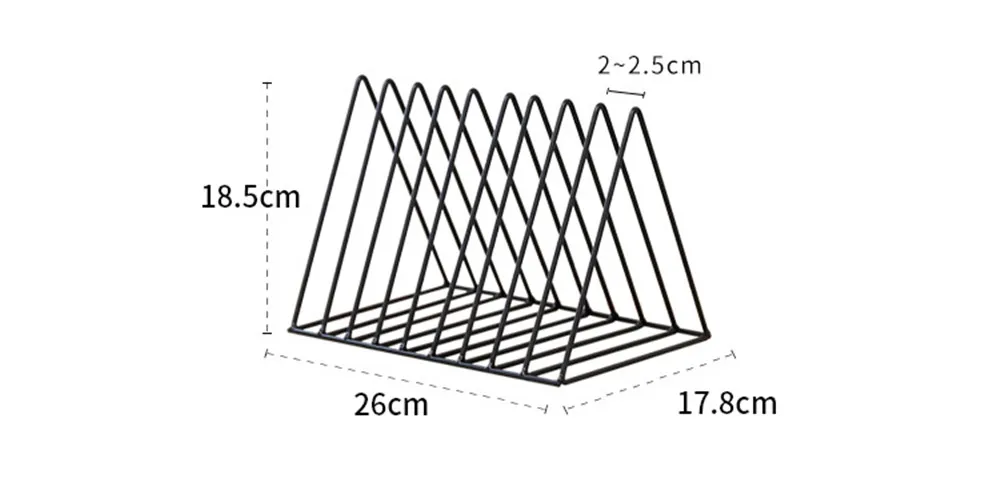 Треугольная металлическая настольная корзина для хранения, Европейский Шик, скандинавский стол, корзина для хранения, журнал, бумага, органайзер для документов, домашний декор, S L