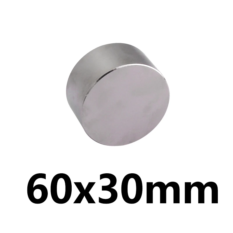 

1PCS N35 Strong Round Dia 60mm x 30mm N35 N35 Rare Earth Neodymium Magnet Art Craft Fridge