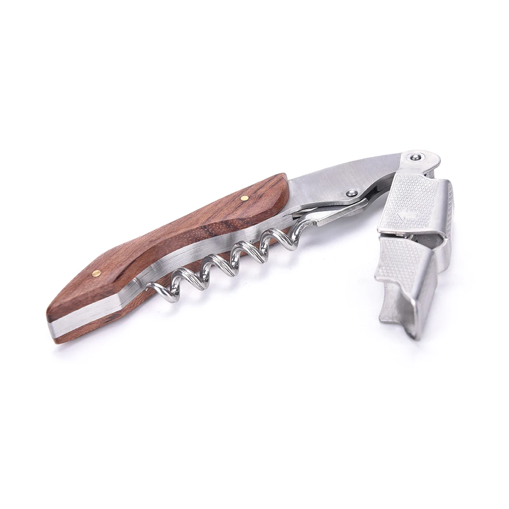 Wood Handle Professional Wine Opener Multifunction Portable Screw Corkscrew Wine Bottle Opener Cook Tools High Quality