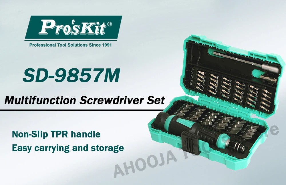 Pro'skit SD-9857M 57 в 1 Многофункциональный компьютер телефон Прецизионная отвертка набор ремонтный инструмент для ремонта сотовых телефонов техника