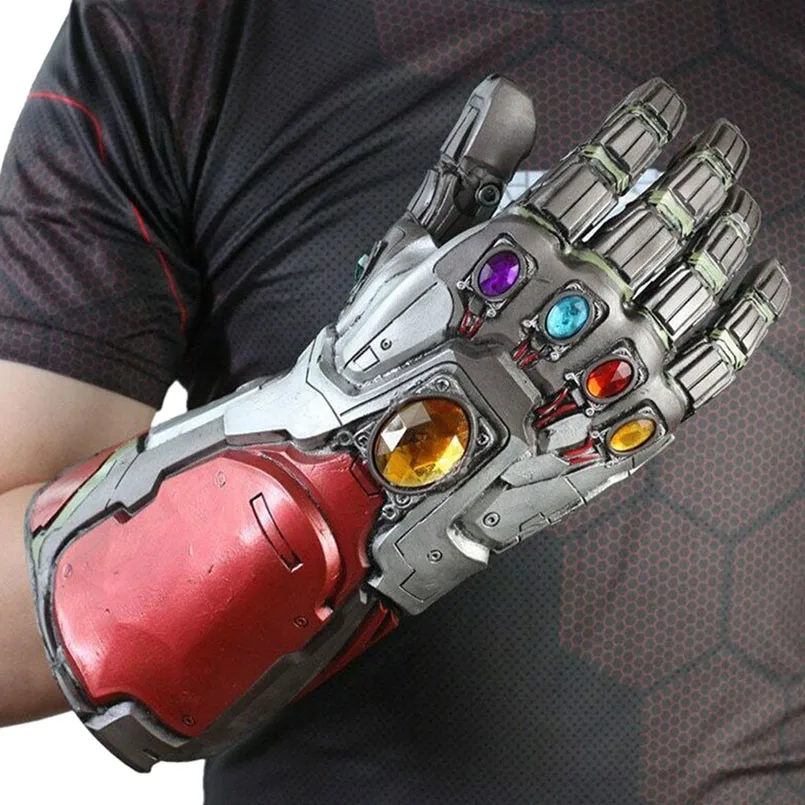 

Avengers 4 Endgame Infinity gauntlet thanos Iron Man latex Cosplay Arm Figure Iron Man thanos gauntlet Toys For Chlidren