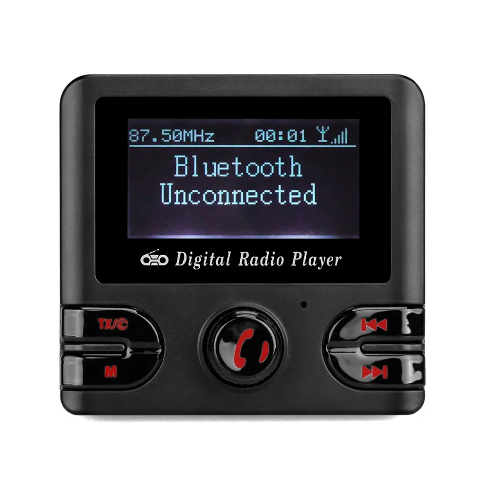 

Car DAB+ Digital Radio with Bluetooth Hands-free TF Card Player Included Antenna Y4437A