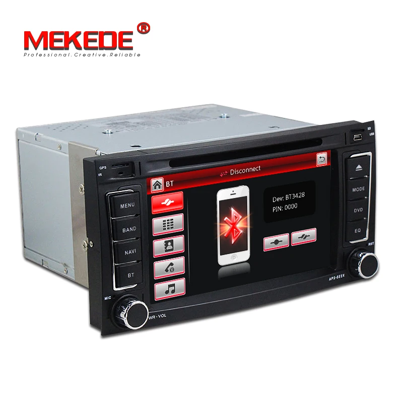Excellent 2DIN Car tape recorder radio DVD player for VW Touareg 2004-2009 CAR DVD GPS Navigation bluetooth 1080P video free shipping 3