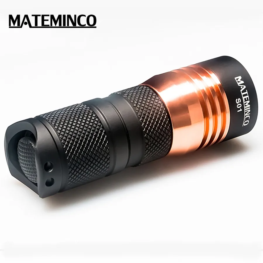 Mateminco S01 4* Cree XPG3/Nichia 219C 2200 люмен 18350 Мини Тактический светодиодный вспышка светильник фонарь светильник