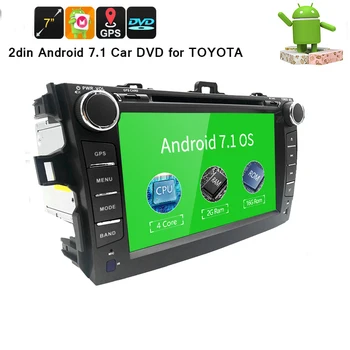 

2 din Quad Core android 7.1 car dvd for toyota corolla 2007 2008 2009 2010 2011 multimedia car radio gps
