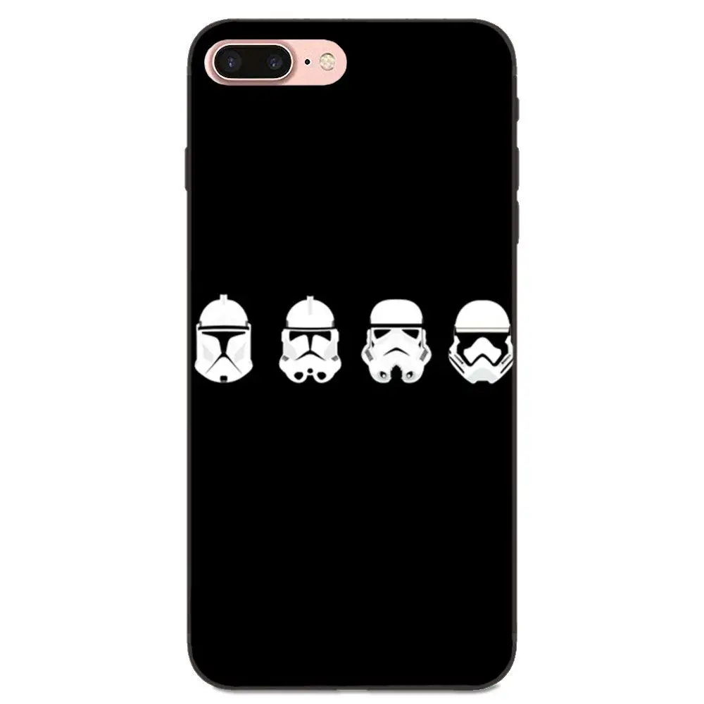 Мягкий ТПУ чехол накладка с принтом для Apple iPhone 4 4S 5 5S SE 6 6S 7 8 Plus X XS Max XR Cool Movie Star Wars
