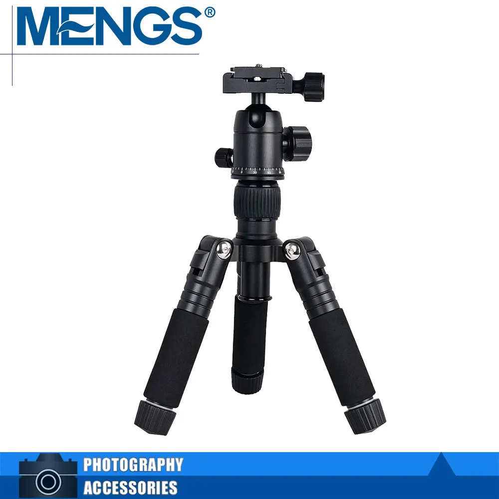 MENGS K521 чёрный настольный мини штатив + шаровая Головка для DSLR камеры видеокамеры